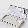 Benks Magic Glitz Samsung Galaxy Note 20 Rose Gold Kenarl Silikon Klf - Resim: 1