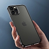 Benks Matte Electroplated iPhone 12 Pro Max 6.7 in Mavi Silikon Klf - Resim: 5