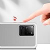 Benks Samsung Galaxy S20 Ultra Smooth Drop Beyaz Silikon Klf - Resim: 7