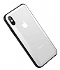 Benks Shiny Glass iPhone X / XS Beyaz Cam Klf - Resim 1