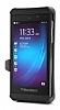 BlackBerry Z10 Bataryal Siyah Klf - Resim 1