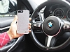 BMW iPhone 7 Plus / 8 Plus Karbon Silver Rubber Klf - Resim 1