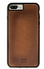Bouletta Double Zip M. Wallet iPhone 7 Plus / 8 Plus RST2EF Kahverengi Gerek Deri Klf - Resim: 5