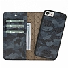 Bouletta Magic Wallet iPhone 7 / 8 KLF16 Mavi-Siyah Gerek Deri Klf - Resim 2