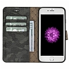 Bouletta Magic Wallet iPhone 7 / 8 KLF6 Yeil-Siyah Gerek Deri Klf - Resim: 4