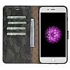 Bouletta Magic Wallet iPhone 7 Plus / 8 Plus KLF6 Yeil-Siyah Gerek Deri Klf - Resim: 5