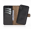 Bouletta Magic Wallet iPhone X / XS FL01 Siyah Gerek Deri Klf - Resim: 5