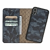 Bouletta Magic Wallet iPhone X / XS KFL16 Mavi-Siyah Gerek Deri Klf - Resim 3