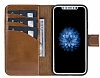 Bouletta Magic Wallet iPhone X / XS RST2EF Kahverengi Gerek Deri Klf - Resim 3