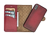 Bouletta Magic Wallet iPhone X / XS V4EF Krmz Gerek Deri Klf - Resim 2