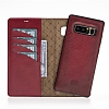 Bouletta Magic Wallet Samsung Galaxy Note 8 V4EF Krmz Gerek Deri Klf - Resim: 4