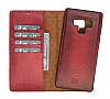 Bouletta Magic Wallet Samsung Galaxy Note 9 V4EF Krmz Gerek Deri Klf - Resim 3