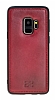 Bouletta Magic Wallet Samsung Galaxy S9 V4EF Krmz Gerek Deri Klf - Resim: 2