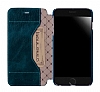 Bouletta Ultimate Book iPhone 6 Plus / 6S Plus VS6 Mavi Gerek Deri Klf - Resim 2