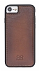 Bouletta Wallet Case iPhone 7 / 8 RST2 Kahverengi Gerek Deri Klf - Resim 3