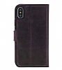 Bouletta Wallet Case iPhone X / XS G7 Kahverengi Gerek Deri Klf - Resim 2