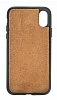 Bouletta Wallet Case iPhone X / XS RST2EF Kahverengi Gerek Deri Klf - Resim 1