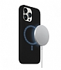 Buff Rubber Fit iPhone 13 Pro MagSafe zellikli Siyah Silikon Klf - Resim: 2