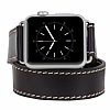 Bouletta Apple Watch ift Tur Rustic Black Gerek Deri Kordon (38 mm) - Resim: 3