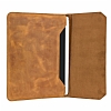 Burkley Cover Vintage Bag Apple iPad Pro 12.9 Antique Camel Gerek Deri Klf - Resim 3