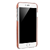 Burkley Snap On iPhone 6 / 6S Rustic Brown Kartlkl Gerek Deri Rubber Klf - Resim: 5