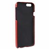 Bouletta Snap On iPhone 6 Plus / 6S Plus Gerek Deri Creased Red Rubber Klf - Resim 1