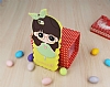 Candy House iPhone SE / 5 / 5S Sar Kz Silikon Klf - Resim: 1