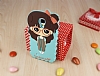 Candy House Samsung i9500 Galaxy S4 Cute Girl Yeil Silikon Klf - Resim 1