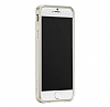 Case Mate Glam iPhone 6 Plus / 6S Plus Silikon Kenarl Simli Gold Rubber Klf - Resim: 2