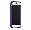 Case Mate Glam iPhone 6 / 6S Silikon Kenarl Simli Mor Rubber Klf - Resim: 5