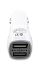 Eiroo ift USB Girili Lightning Beyaz Ara arj Aleti - Resim: 1