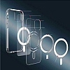 Coblue iPhone 13 Pro Max MagSafe zellikli effaf Silikon Klf - Resim 3