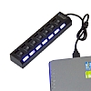 Eiroo 7 Girili USB 2.0 Siyah Hub - Resim: 3