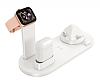 Eiroo Apple Watch, AirPods ve Kablosuz arj Beyaz Masast Dock - Resim: 3