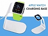 Eiroo Apple Watch / Watch 2 Beyaz Alminyum arj Stand - Resim 5