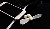 Eiroo Universal Lightning & Micro USB Beyaz Mini Fan - Resim: 4
