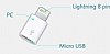 Eiroo Lightning Dntrc Micro USB Adaptr - Resim: 5