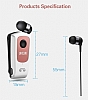 Eiroo Makaral Beyaz Bluetooth Kulaklk - Resim 5