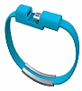 Cortrea Micro USB Bileklik Mavi Ksa Data Kablosu 21cm - Resim 3