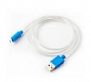 Cortrea Micro USB Mavi Led Ikl Data Kablosu 1m - Resim 2
