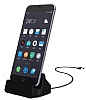 Eiroo Samsung Galaxy S7 Micro USB Masast Dock Siyah arj Aleti - Resim: 1