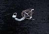Cortrea Spiral Kablolu Tekli effaf Beyaz Mikrofonlu Ajan Kulaklk - Resim 1