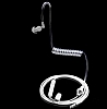 Cortrea Spiral Kablolu Tekli Şeffaf Beyaz Mikrofonlu Ajan Kulaklık - Resim: 4
