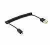 Eiroo Spiral Siyah Micro USB Data Kablosu 1m - Resim 2