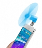Eiroo Universal Lightning & Micro USB Mavi Mini Fan - Resim 3