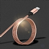 Eiroo USB Type-C Rose Gold Metal Data Kablosu 1m - Resim 3