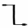 Cortrea USB Type-C to USB Type-C Siyah Spiral Data Kablosu - Resim 2