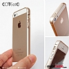 COTEetCI iPhone SE / 5 / 5S Metal Round Bumper Gold Klf - Resim 2