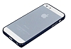 COTEetCI iPhone SE / 5 / 5S Metal Round Bumper Dark Blue Klf - Resim: 5