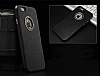 COTEetCI iPhone 6 / 6S Metal Kenarl Siyah Deri Klf - Resim: 5